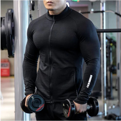 Athletic Elegance Men's Slim Fit Performance Jacket