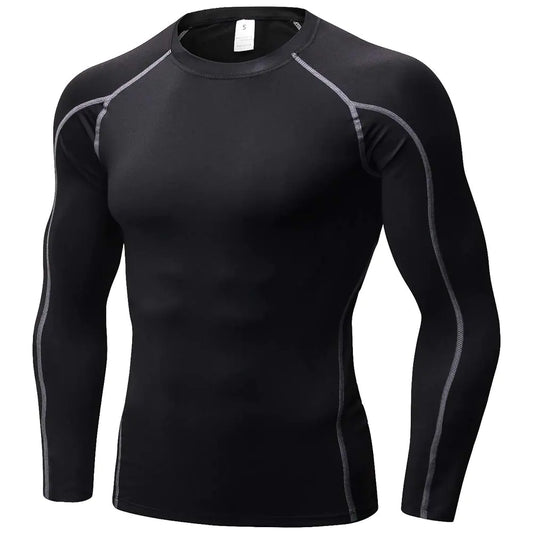 Mens Compression Shirts Long Sleeve Athletic Compression T Shirts Base Layer Cool Dry Workout Shirt Sports Running Tops
