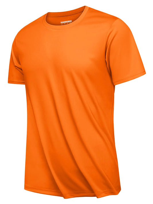 Men's UPF 50+ Performance Athletic Shirt in Orange