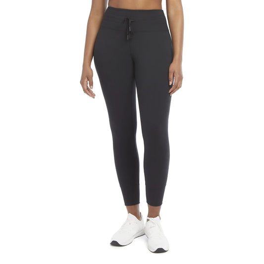 Ladies' High-Waist Performance Leggings in Deep Black